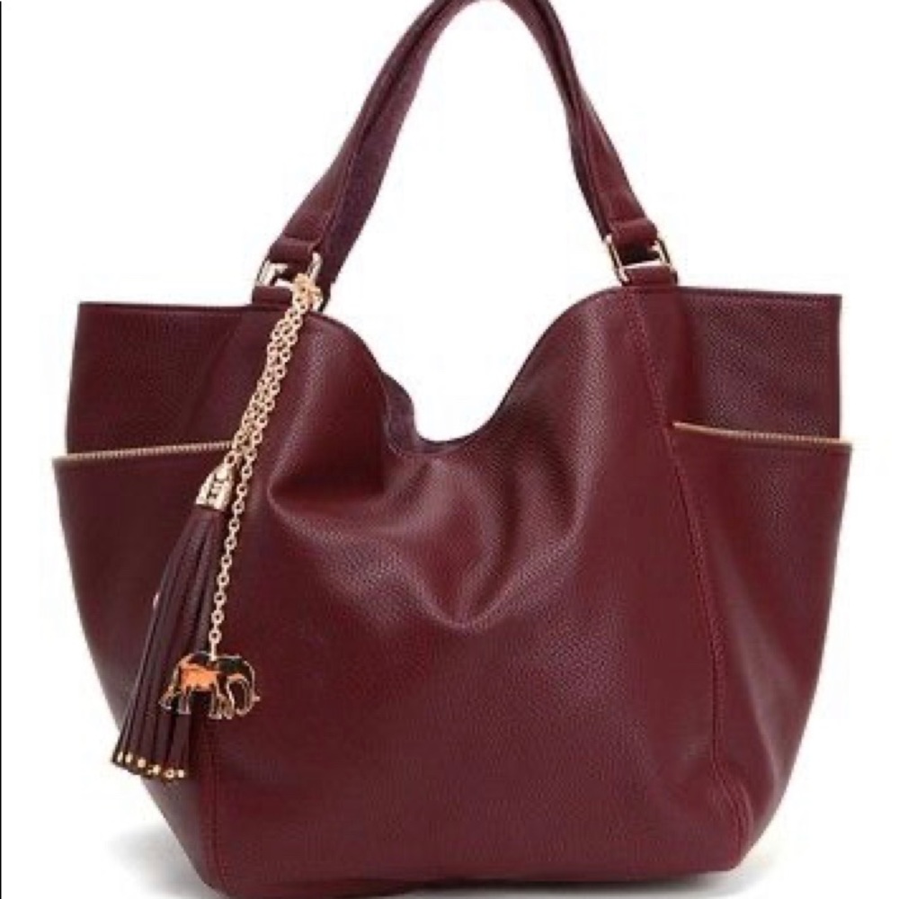 Deux Lux Eggplant Elephant Bag